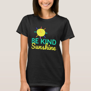 Camiseta Sonriente Sol Bastante Sunshine Colorful Inspirati