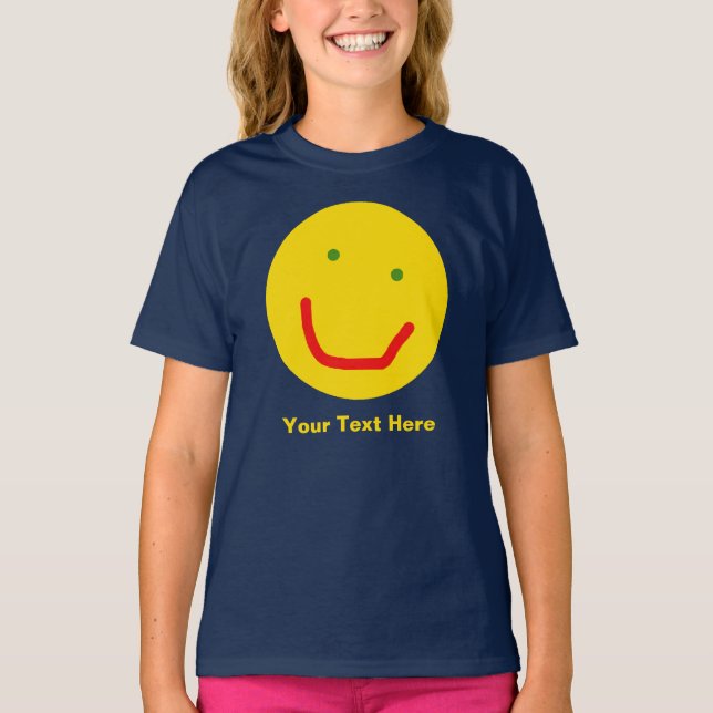 Camiseta Sonriente Sol feliz cara (Anverso)