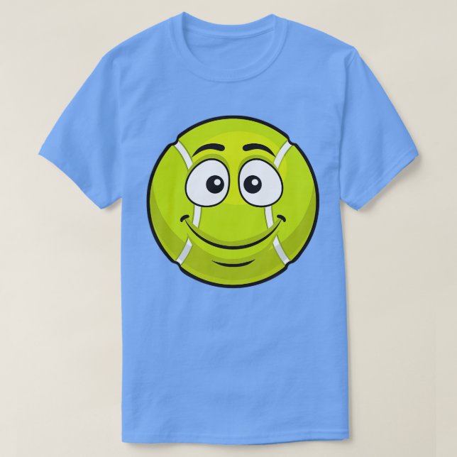 Camiseta Sonriente tira de tenis bolas de Novedad divertida (Diseño del anverso)