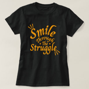 Camiseta Sonrisa a través - Cita Inspiradora