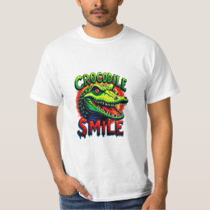Camiseta "Sonrisa alegre de cocodrilo - divertido y caprich