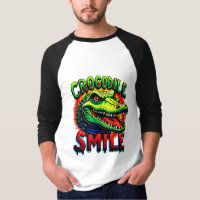 "Sonrisa alegre de cocodrilo - divertido y caprich