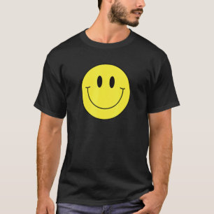 Camiseta Sonrisa amarilla de los 70, cara feliz de la paz s