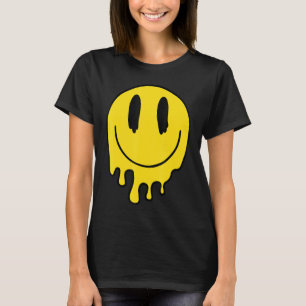 Camiseta Sonrisa amarilla de los 70, cara feliz de la paz s