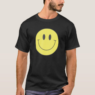 Camiseta Sonrisa amarilla de los 70, cara feliz de la paz s