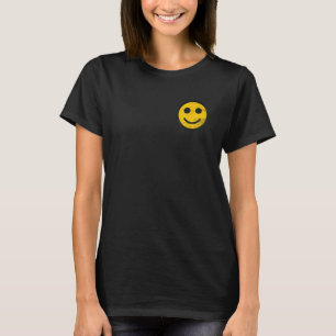 Camiseta Sonrisa amarilla de los 70, cara feliz de paz