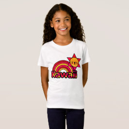 Camiseta Sonrisa arcoiris kawaii suntuosa japonesa