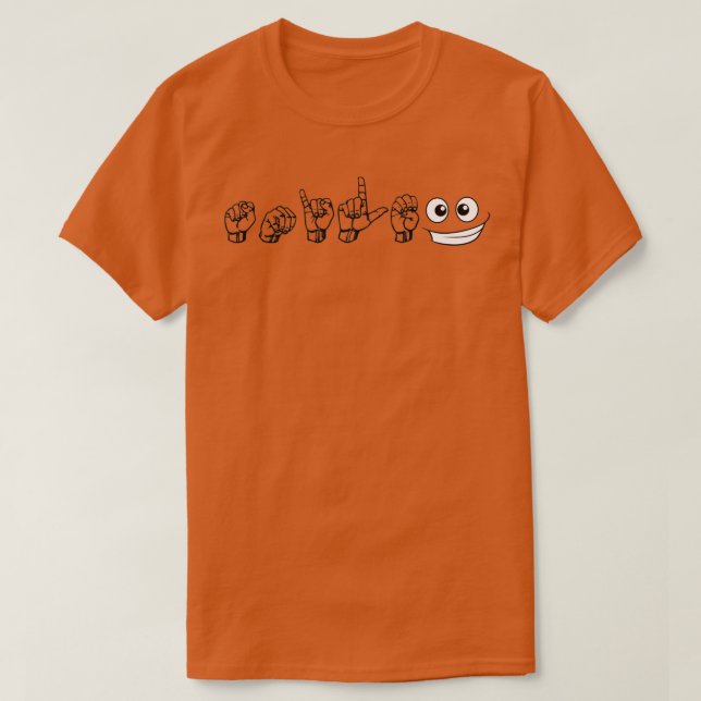 Camiseta Sonrisa ASL (Diseño del anverso)
