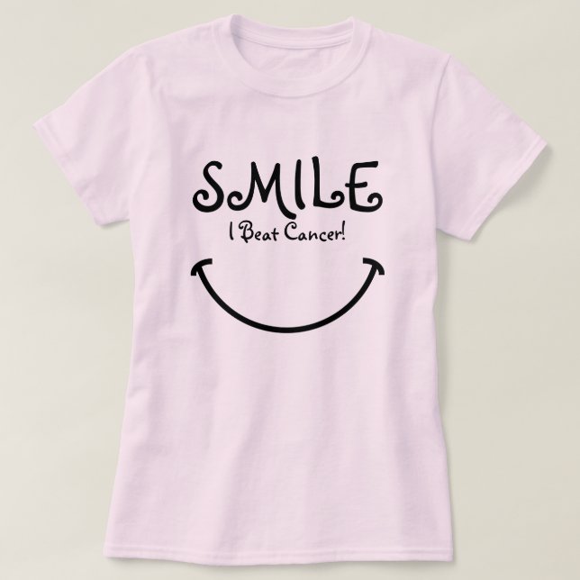 Camiseta Sonrisa, batí al cáncer (Diseño del anverso)