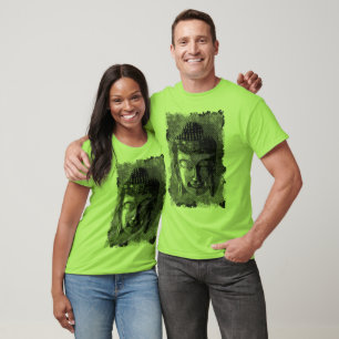 Camiseta Sonrisa Buda I - negro a medio tono + tus ideas