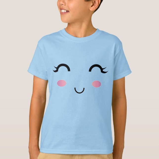 Camiseta Sonrisa Chica Cute Kawaii (Anverso)