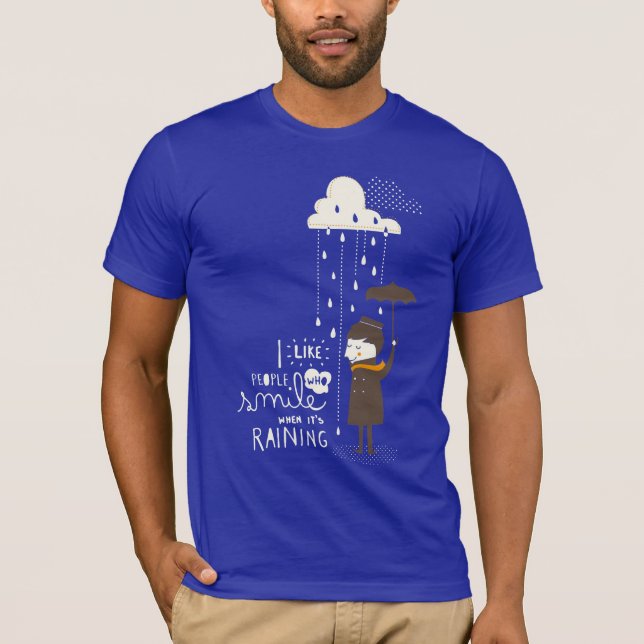 Camiseta sonrisa cuando el su llover (Anverso)
