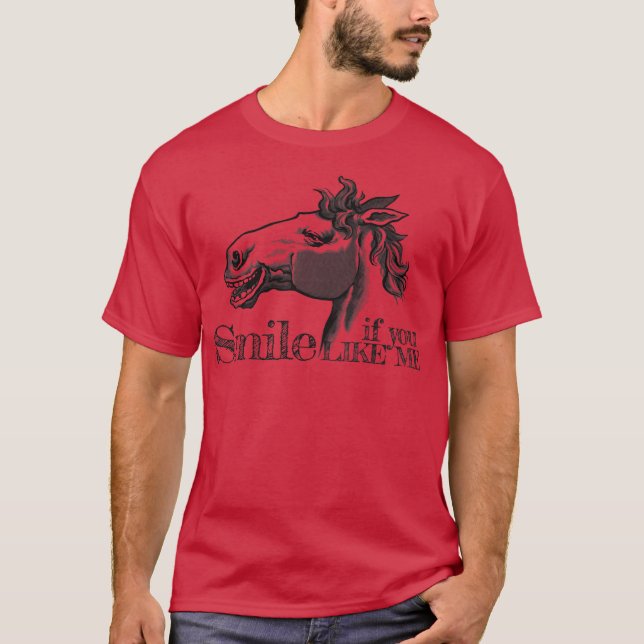Camiseta Sonrisa de caballo vintage (Anverso)