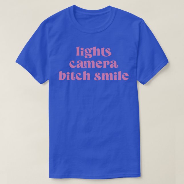 Camiseta sonrisa de cámara ligera TShirt (Diseño del anverso)