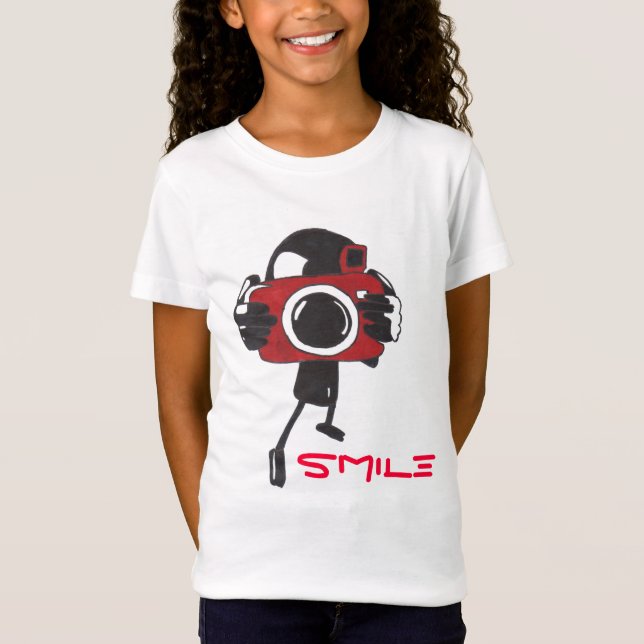 Camiseta sonrisa de cámara T-Shirt (Anverso)