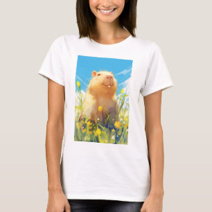 Camiseta Sonrisa de Capybara Tonta