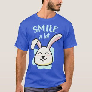Camiseta Sonrisa de conejito lindo un conejo muy divertido