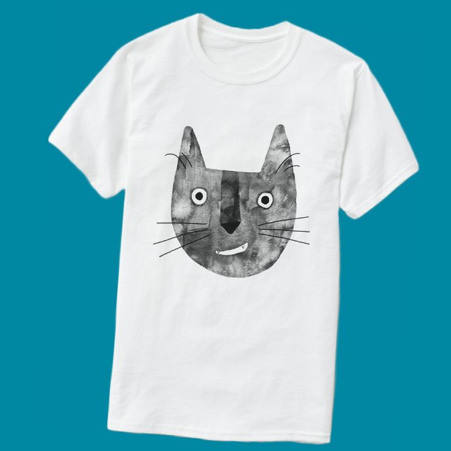 Camiseta Sonrisa de gato divertida (Funny cat smiling t-shirt for animal lovers)