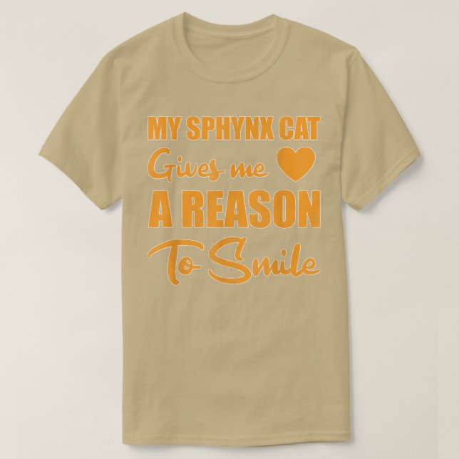 Camiseta Sonrisa de gato Sphyn (Diseño del anverso)