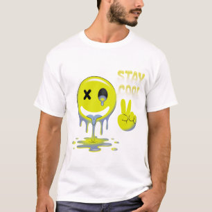 Camiseta Sonrisa de goteo retro con vibraciones Guay