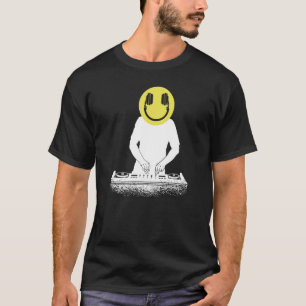 Camiseta Sonrisa de jockey sobre disco DJ 1