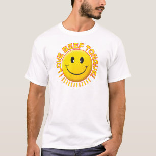 Camiseta Sonrisa de la lengua de carne de vaca