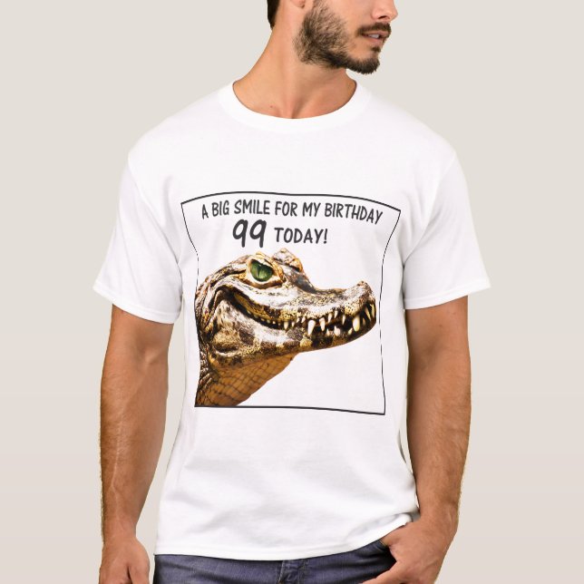 Camiseta Sonrisa de ligador de cumpleaños 99 (Anverso)