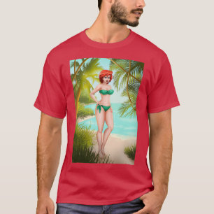Camiseta Sonrisa de mujer de la selva árabe
