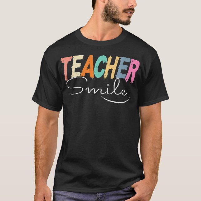 Camiseta Sonrisa de profesor, vida de profesor, profesor de (Anverso)