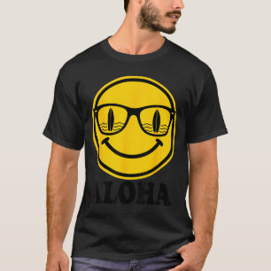 Camiseta Sonrisa de surf aloha gafas de sol reflejo de tabl