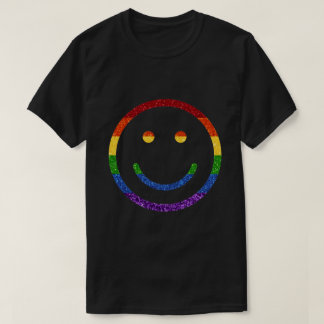 Camiseta Sonrisa del orgullo gay Purpurina LGBT