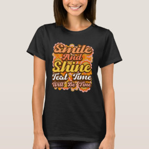 Camiseta Sonrisa del profesor del día de prueba y enseñanza