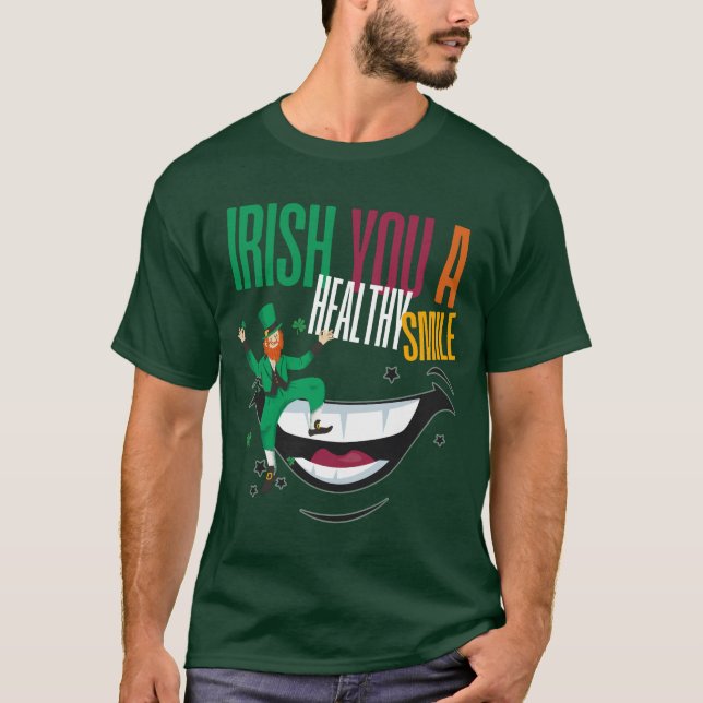 Camiseta Sonrisa dentista en el Día de San Patricio (Anverso)