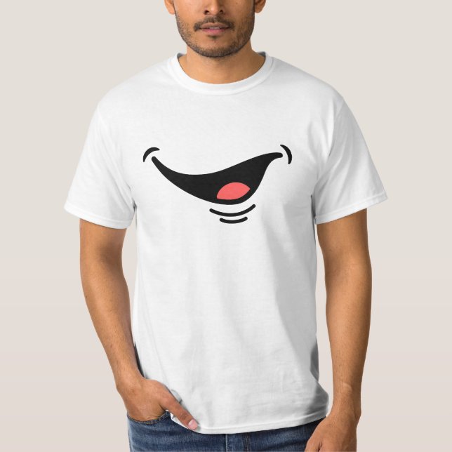 Camiseta sonrisa divertida (Anverso)