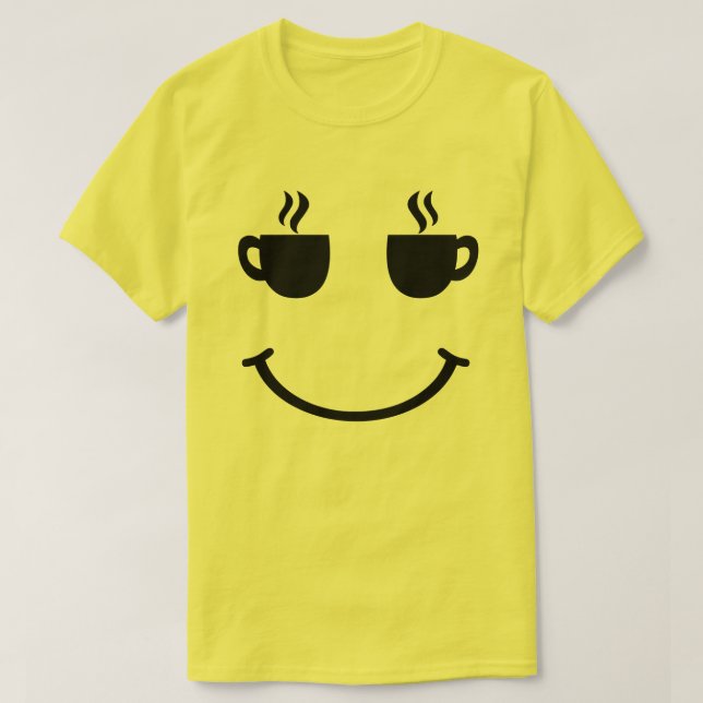 Camiseta Sonrisa en la copa de café (Diseño del anverso)