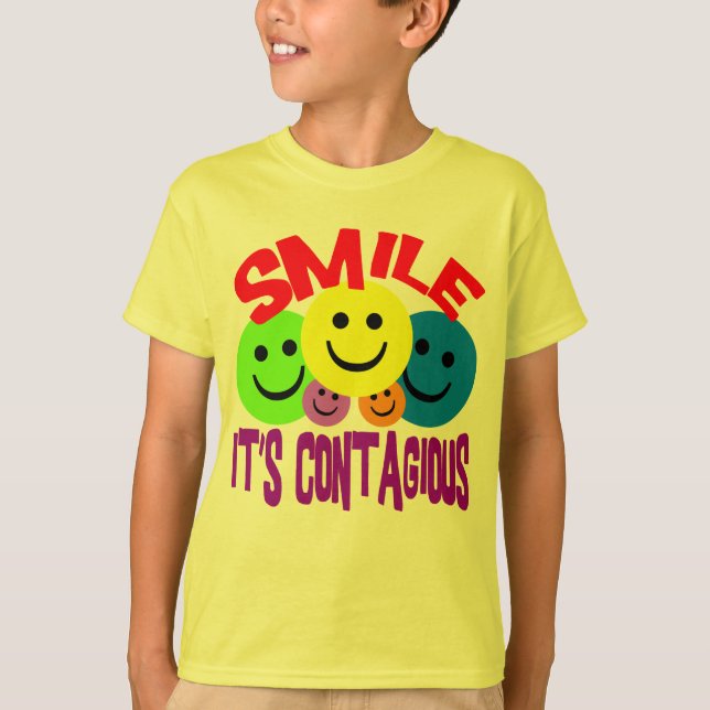 Camiseta SONRISA es CONTAGIOSO (Anverso)