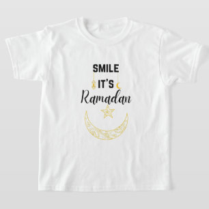 Camiseta sonrisa es ramadan kareem islam para musulmanes