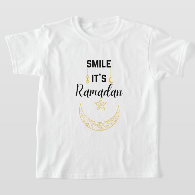 Camiseta sonrisa es ramadan kareem islam para musulmanes (Distribución)
