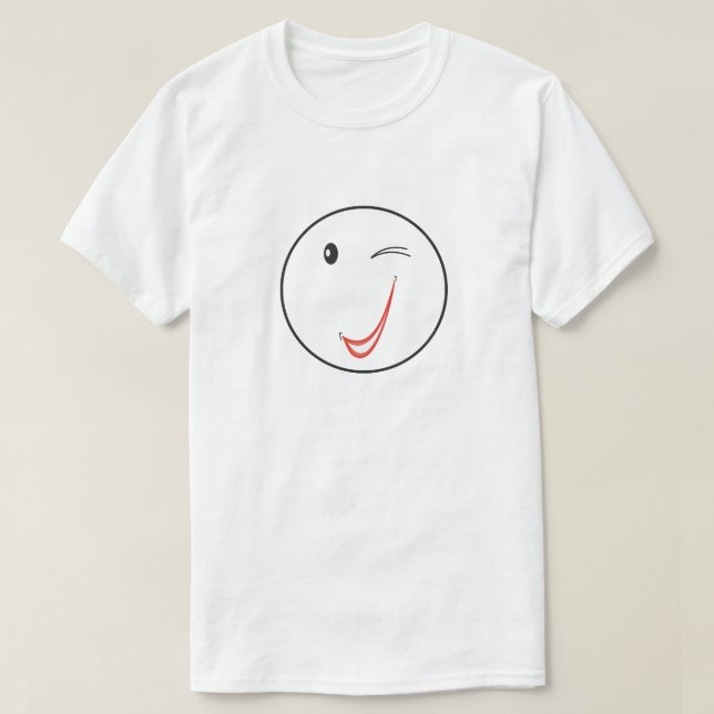 Camiseta Sonrisa fina C0. (Diseño del anverso)