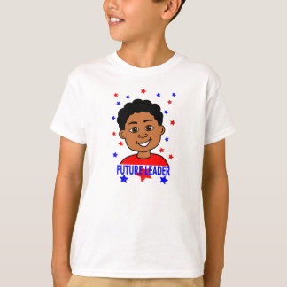 Camiseta Sonrisa futura del muchacho del líder del dibujo