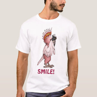 Camiseta Sonrisa importante del Cockatoo de Mitchell