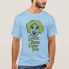 Camiseta sonrisa, Jesús te ama.