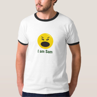 Camiseta sonrisa mala, soy Sam (el personalizar)