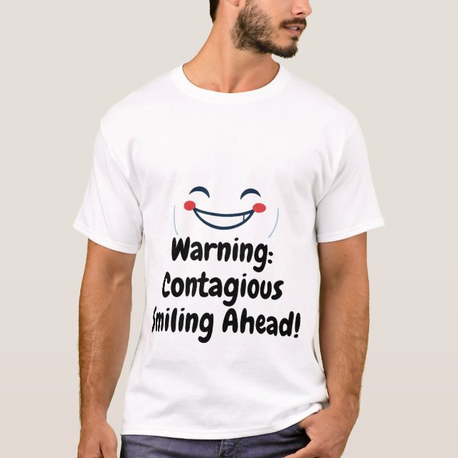 Camiseta Sonrisa Minimalista Feliz (Anverso)