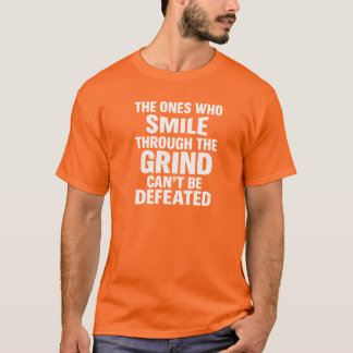 Camiseta Sonrisa motiva gimnasia cita con texto blanco