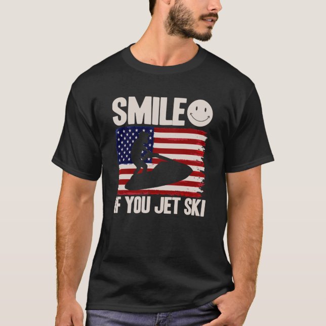 Camiseta Sonrisa motora si viajas por la bandera estadounid (Anverso)
