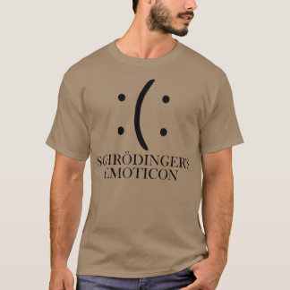 Camiseta Sonrisa nerviosa en la ciencia de la física emotic