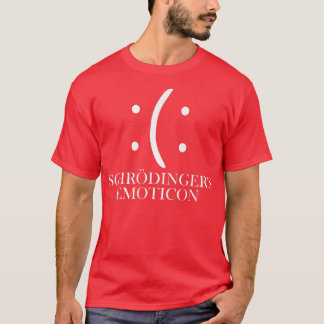 Camiseta Sonrisa nerviosa en la ciencia de la física emotic