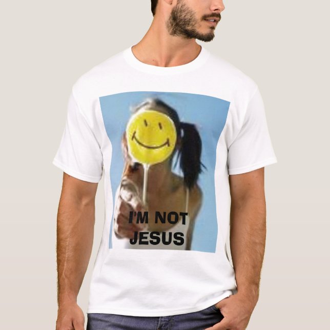Camiseta sonrisa, no soy JESÚS (Anverso)