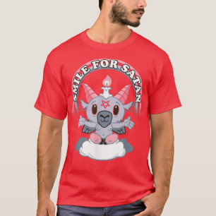 Camiseta Sonrisa por SatanCreepy Cute Kawaii GoatCartoon Ba